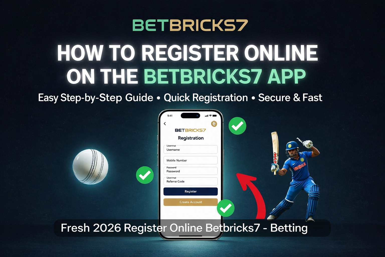 How to Register Online on the Betbrick7 App