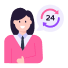 24/7 Customer Assistance Icon