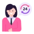 24/7 Customer Assistance Icon