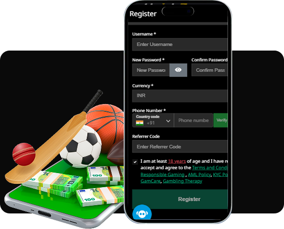 Betbricks7 Account Registration Step 1 Illustration